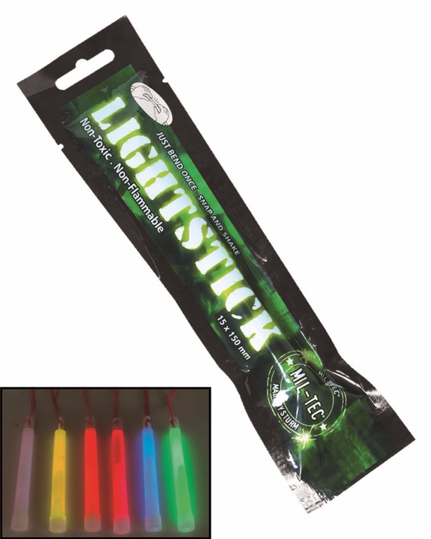 Baton lumineux Mil Tec 15 cm vert